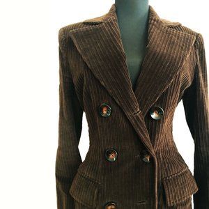 CLAUDIA LARRETA Corduroy TRENCH COAT